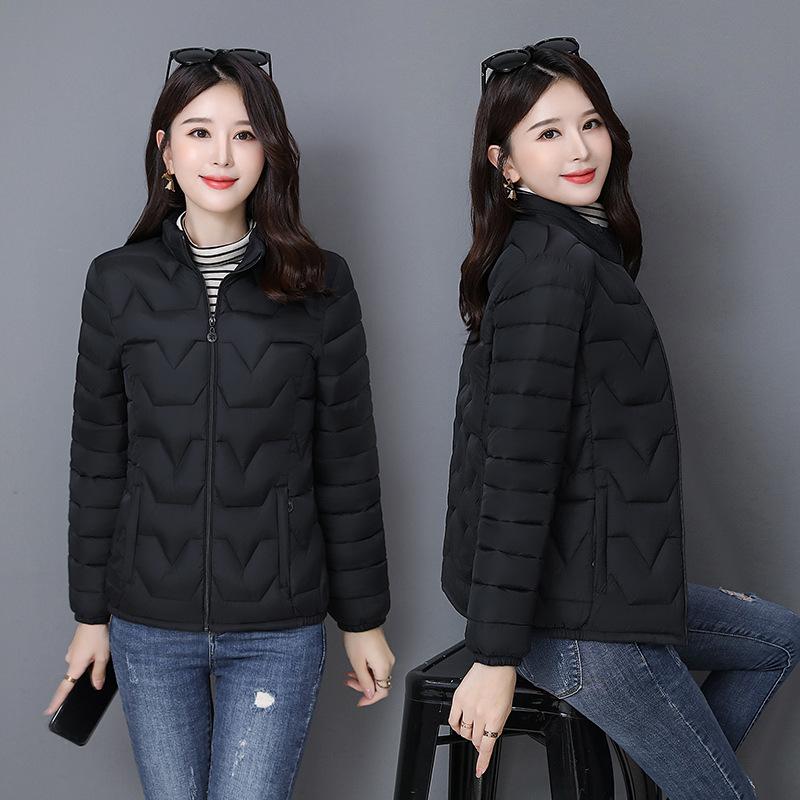 Small Cotton-padded Jacket Women's New Winter Light and Thin Plus Size Cotton-padded Jacket Joker Short Padded Down Cotton-padded Jacket