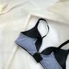 Seamless Wireless Push Up Bra Ribbed Invisible Bra For Women
