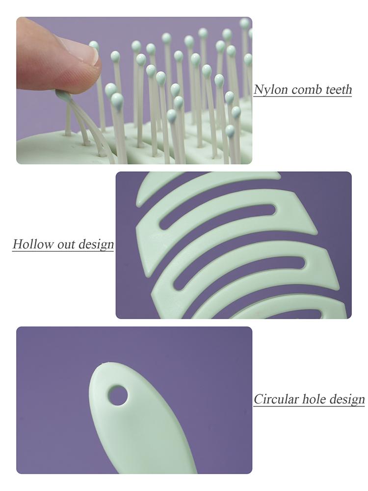 Hairbrush Hollow Out Hair Brush Scalp Massage Combs Hair Styling Detangler Fast Blow Drying Detangling Tool Wet Dry Curly Hair