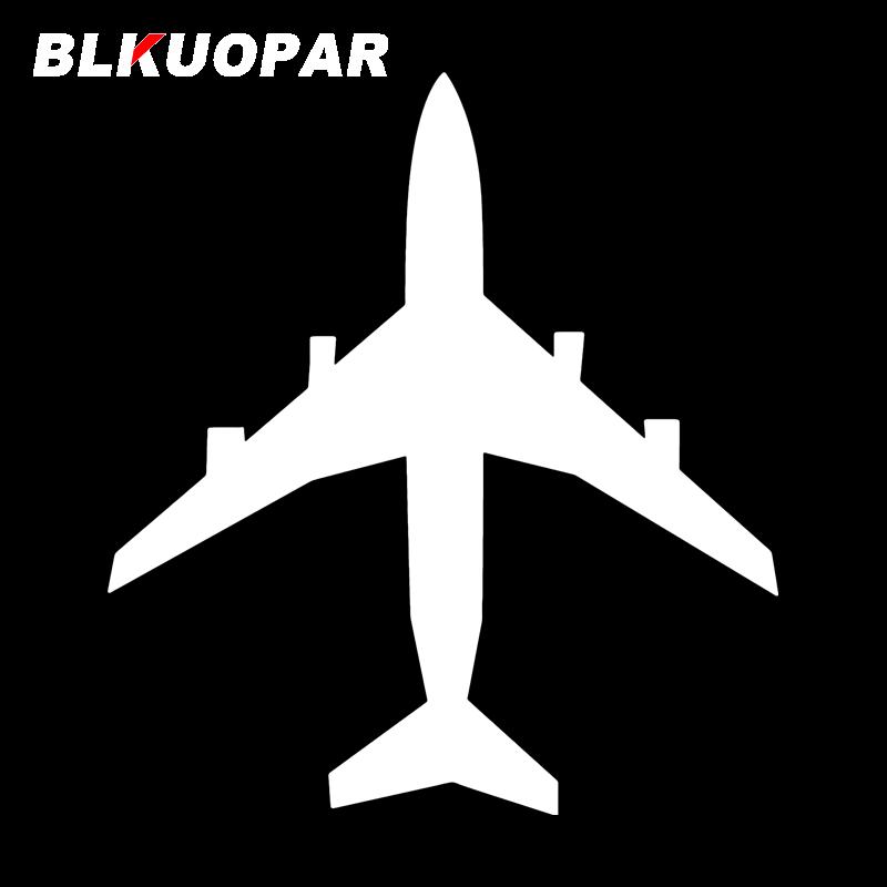 BLKUOPAR for Aircraft Car Stickers Fashionable Personality Decals Simple Refrigerator Windshield Decor Car Door Protector