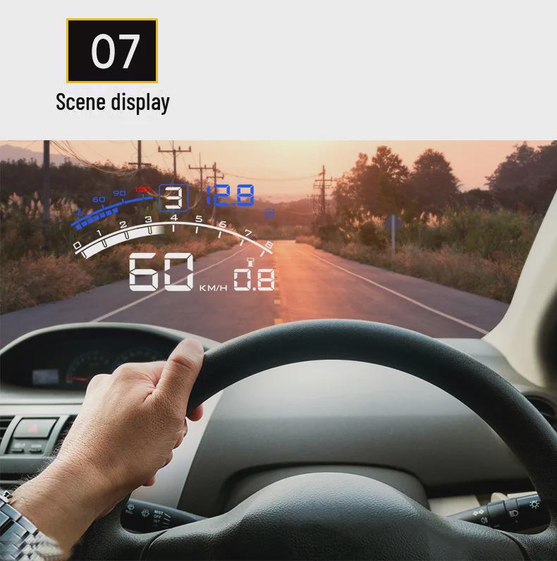 F4 Universal-Head-Up-Display für Autos: Tragbares OBD-High-Definition-HUD