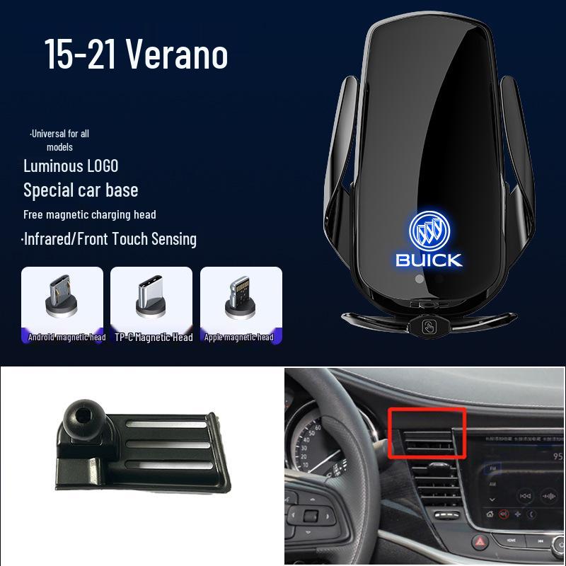 Magnetyczny Bezprzewodowy Szybki Ładowarka Uchwyt na Telefon Samochodowy do Buick GL8/Excelle/Regal/Verano/Envision
