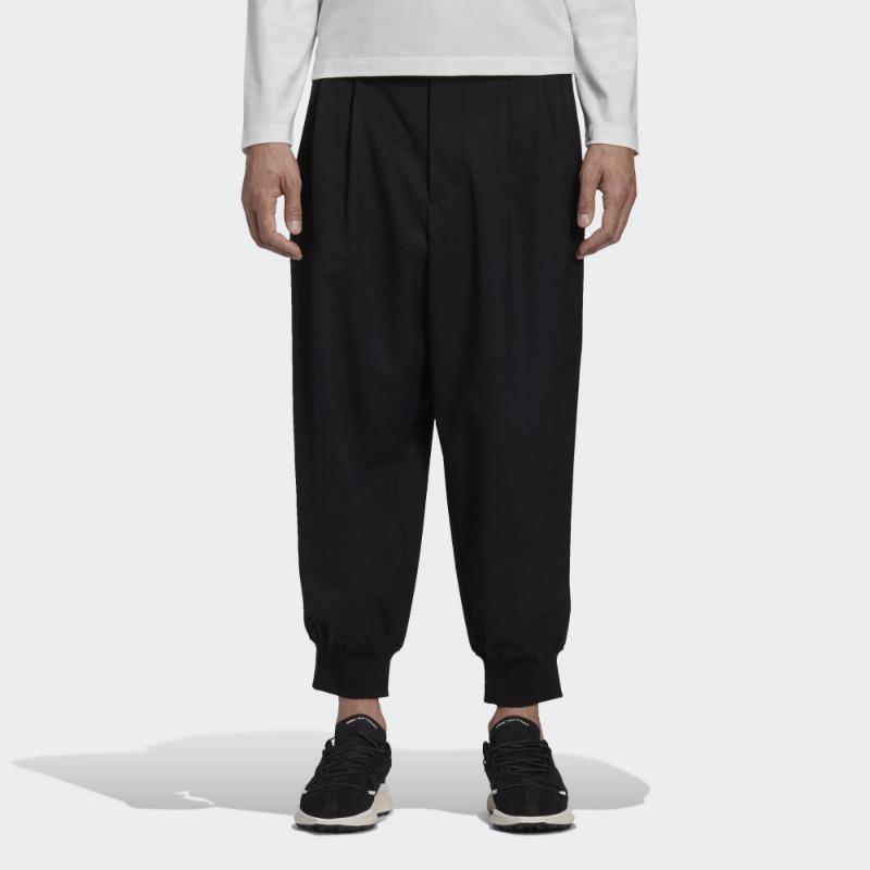 Y-3 Refined Wool Cuff Pant Black Men Bottoms GK4567