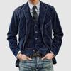 Herren Corduroy Arbeitsweste im Retro-Stil für Frühling und Herbst