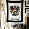 Republik Österreich Wandteppich Ästhetischer Wandbehang Bedruckter Stoffdecke Dekorative Wandteppiche für Schlafzimmer Wohnzimmer Heimdekoration