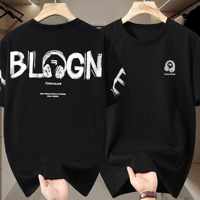 4XL-11XL Büyük Beden Üstler Yaz Oversize Tişört Erkek Kısa Kollu Tişört Moda Vintage Giyim