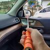 Telescopic Stainless Steel Car Rearview Mirror Wiper with Retractable Brush Head