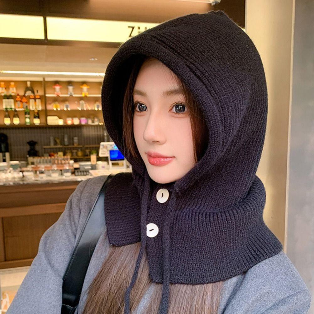 Beanie Ear Protection Hat Pullover Hat Winter Cap Cute Balaclava Hat  Winter/Autumn