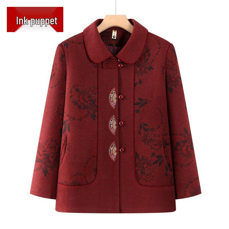 Women's Floral Print Lapel Jacket
