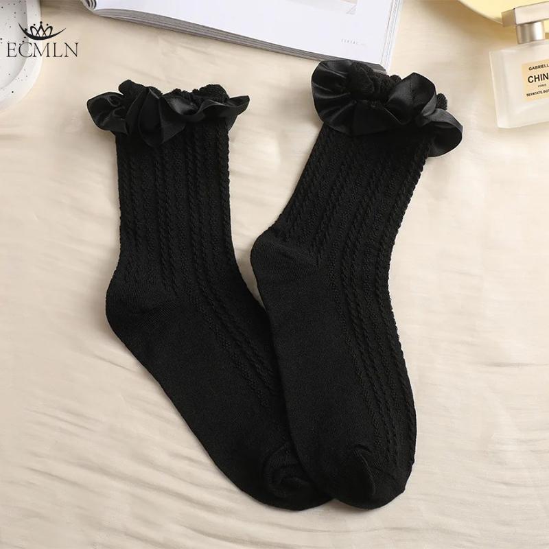 Women's Lace Ankle Socks Ruffle Frilly Socks Mesh Lace Loose Socks Slouch Socks Ankle High Socks for Women