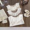 Doll Collar Baby Girl T-Shirt: Stylish Spring/Autumn Lotus Leaf Collar Top