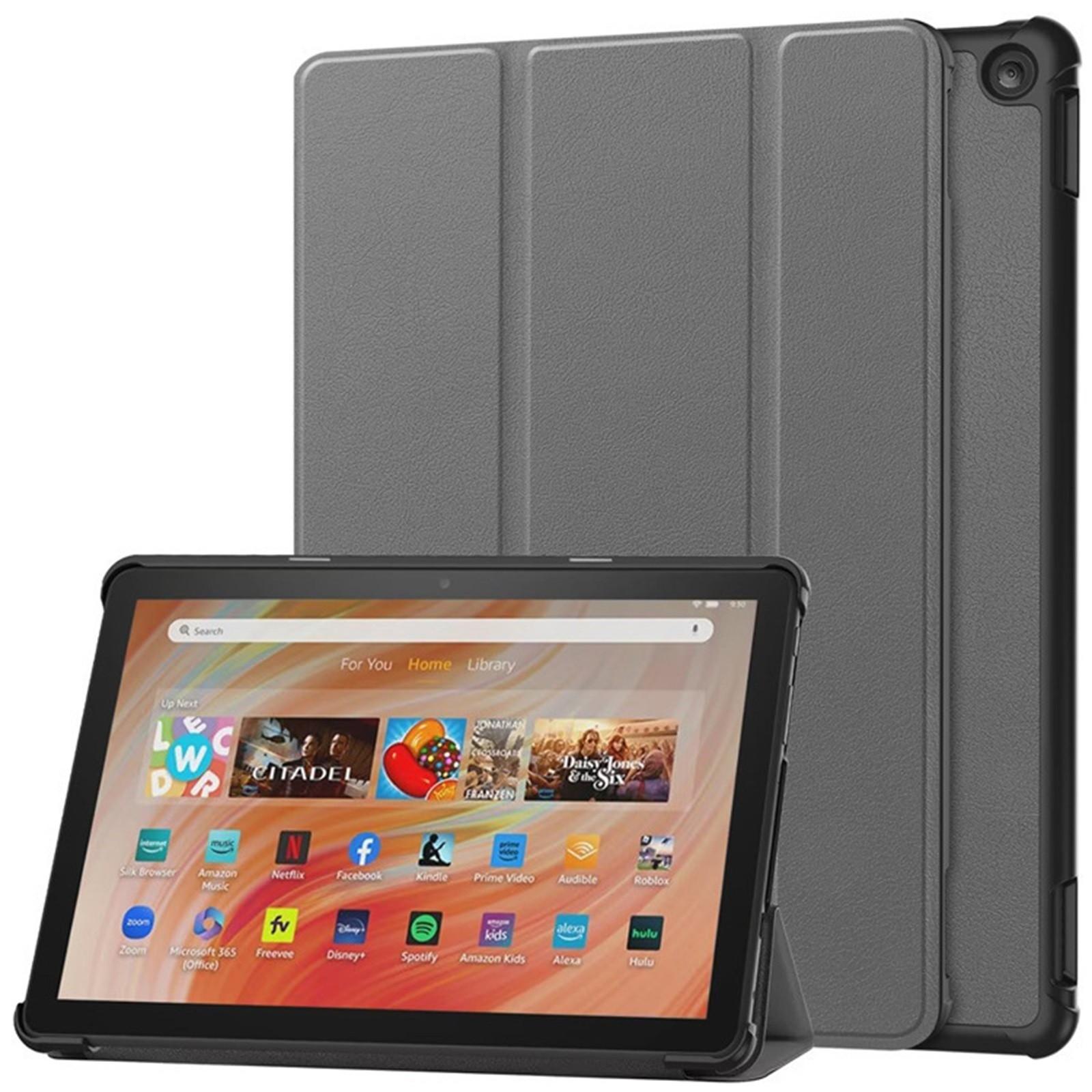 

Fire HD 10 Tablet Case(Only Fit 13th Gen, 2023 Release), Premium PU Leather Trifold Stand PC Clear Back Cover Case With Auto Wake/Sleep. One Size