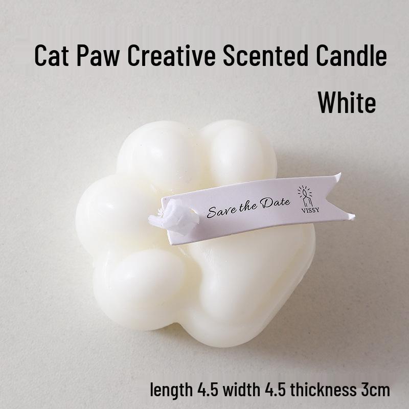Cute Kitten Paw Scented Candle: Creative Home Decor & Photo Prop