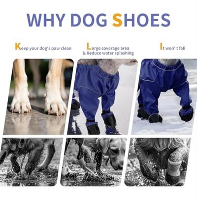 Durable Anti Dirty Dogs Pants Shoes Suit Waterproof Anti-Slip Dog Boots Breathable Paw Protector Walking Puppy