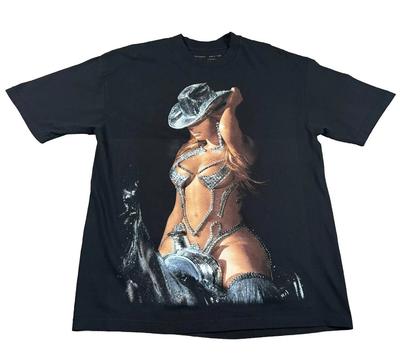 Share Beyonce Renaissance Tour Shirt Mens Large Black Cowgirl Tee Unisex T-Shirt