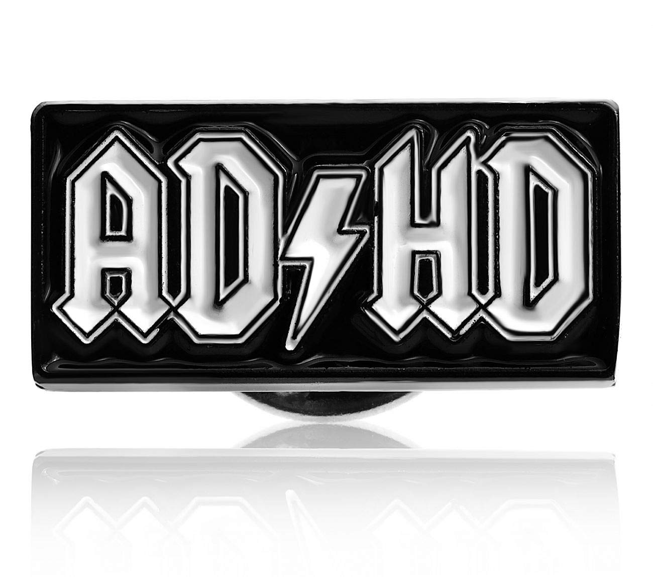 Don Flyee ADHD Pin Badge, Butterfly Clutch, Alloy, C0042