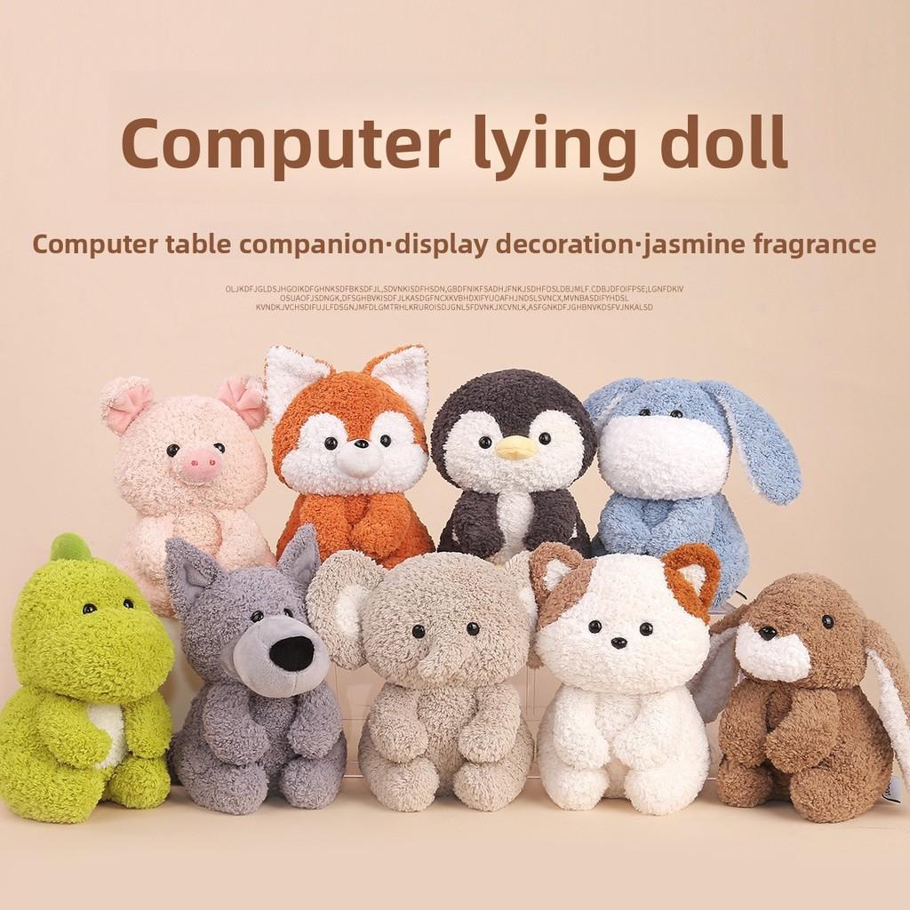 Fox Donkey Dinosaur Penguin Cat Plush Toy Stuffed Animal Doll Decoration Gift