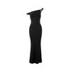 Sexy Elegant Off Shoulder Bodycon Dress With Handcrafted Splicing For Evening And Party Wear