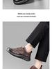 Fu De Le 2025 Men's Genuine Leather Non-Slip Dad Shoes - Soft Sole, Comfortable Cowhide Leather