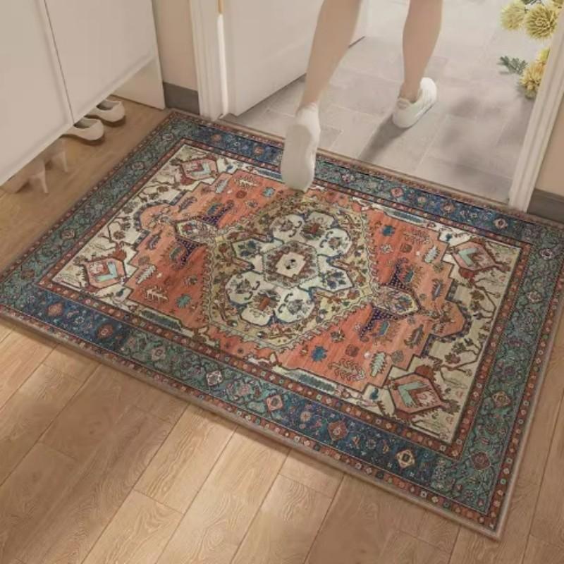 Entrance Hallway Rug Geometric Anti Slip Wear Resistant Water Absorbent Quick Drying Entrance Hallway Mat Home Decor