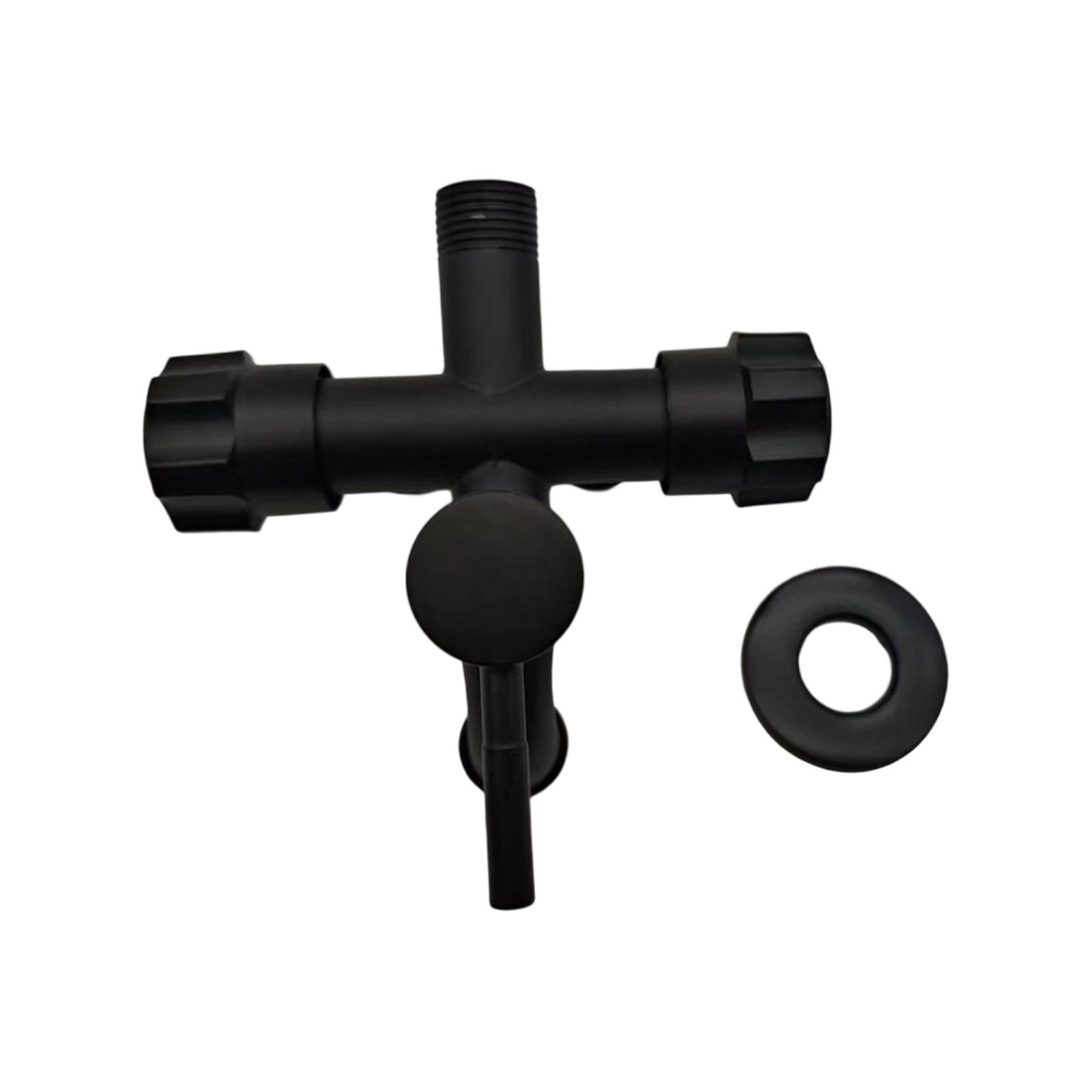 Three Outlet Not Corrosion Washing Machine Valves Steel Faucet With Individual Flows Control Upgrades for Home Plumbing 1