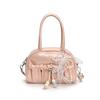 Niche Pleated Portable Bowling Bag Women's New Trendy Spring Fashion Pillow Bag Messenger Bag Trendy