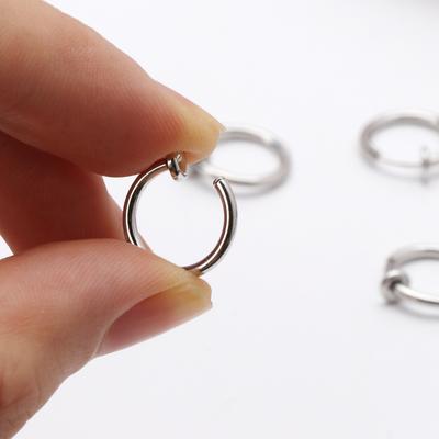 Clip On Circle Hoop Earrings Converters for DIY Handmade Earring Jewelry Making