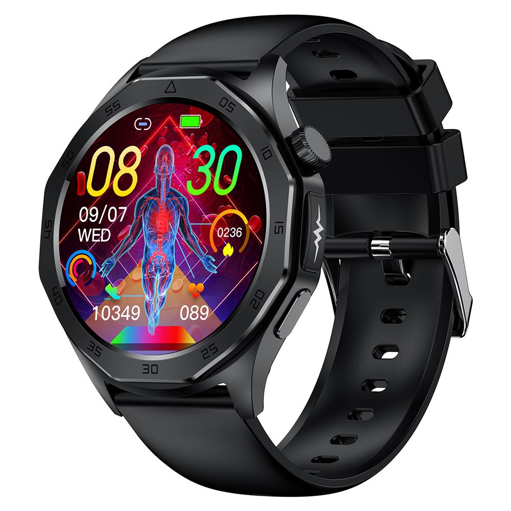 

ET480 1.43 Fitness Tracker ECG Smart Watch, Silicone Strap (APP: Hband)