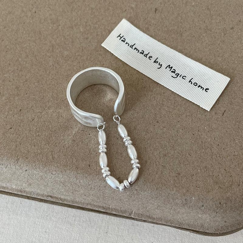 

Нишевый дизайн двухслойное матовое металлическое открытое кольцо женское преувеличенное индивидуальное изысканное модное универсальное кольцо