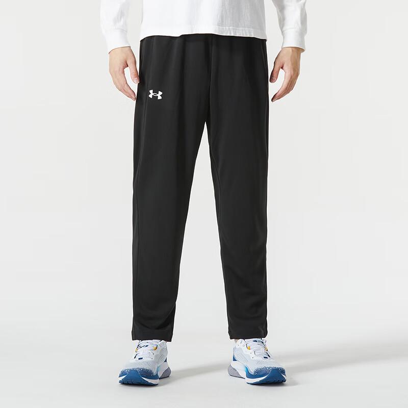 Under Armour Solid Color Crew Neck Long Sleeve T-Shirt And Mid Waist Long Pants Casual Sports Set Men sets Blue Black 22600307-408+23600703-001
