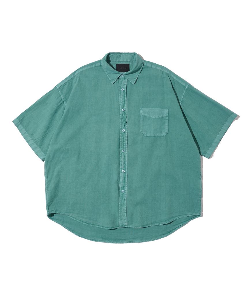 CARGOBROS Cb Pigment Short Sleeve Shirt (Green)