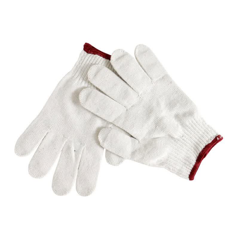 Shenggang 600g Purple Cuff Cotton Work Gloves