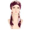 Hair Loss Cover Turban Hijab Elastic Stretch Flower Print Head Scarf Soft Chemo Hat Cap  for Women
