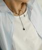 Idusum Neck Weave Psyche / Onyx, Quartz Black Necklace