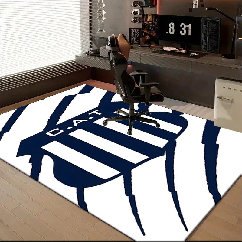 Atletico Talleres Design Rug Game Carpet, Floor Mat for Bedroom Living Room Entryway Rug, Home Decor Idea Gift for Christmas Birthday