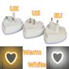 Heart-Shaped Romantic Shrimp Skin Light-Controlled Night Light