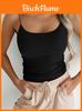 Top a bretelle in maglia sexy Y2k per donna con alta elasticità per la moda streetwear