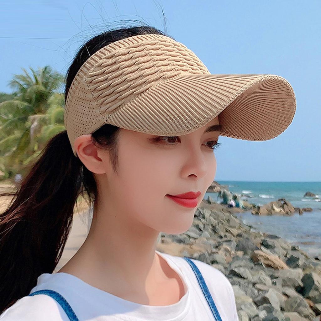Women Empty Top Hat Outdoor Sports Peaked Cap Sun Hat Sunshade Sun Hat