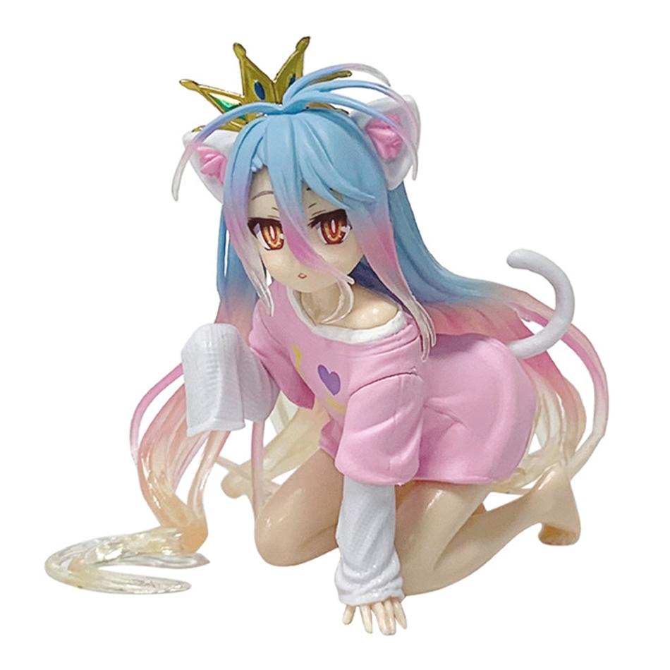 

18.5cm No Game No Life Shiro Standing Position Anime Girl Figure Model Statue Boys Collection Desktop Decoration Ornament Toys