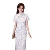 Improved cheongsam 1011 spring and summer new temperament high-end young girl beautiful dress gentle white daily