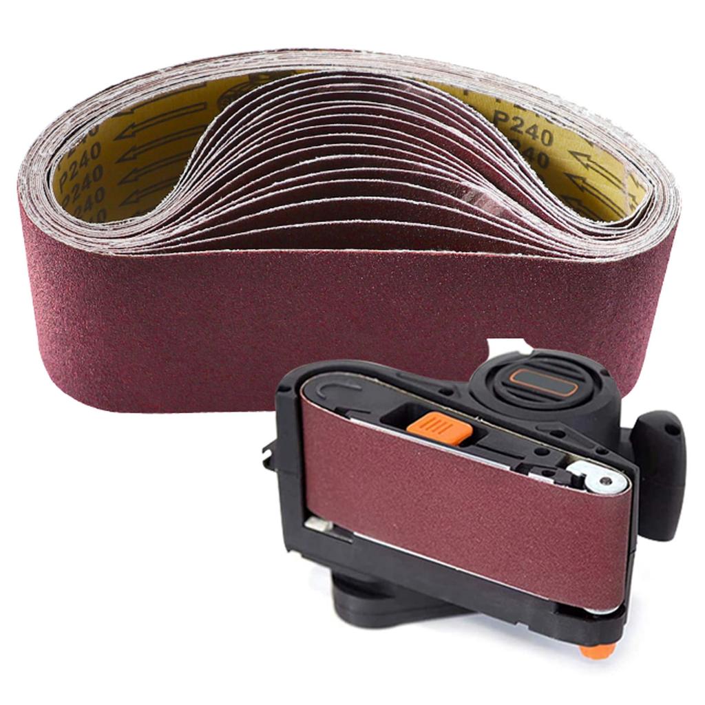 100 Pcs Sanding Belt 60 Grit 610x100mm Aluminum Oxide Belt Sander Sandpaper for Wood Jadestone