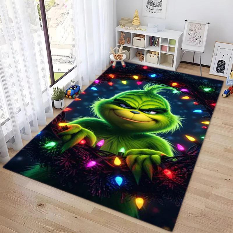 Christmas Gift Comedy Movie How the Grinch Stole Christmas carpet home living room decoration table and chairs anti slip door mat carpet A4