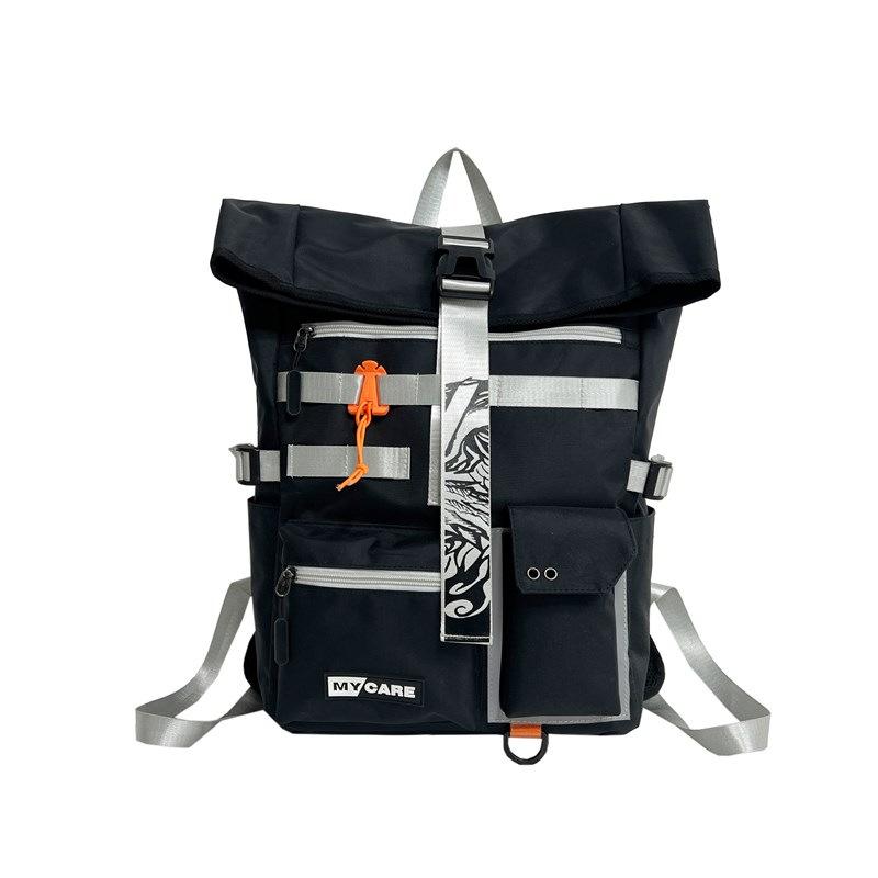 Premium Men S Backpack Leisure Sports Travel Business Travel Roll-Up Luggage Backpack Student School Bag