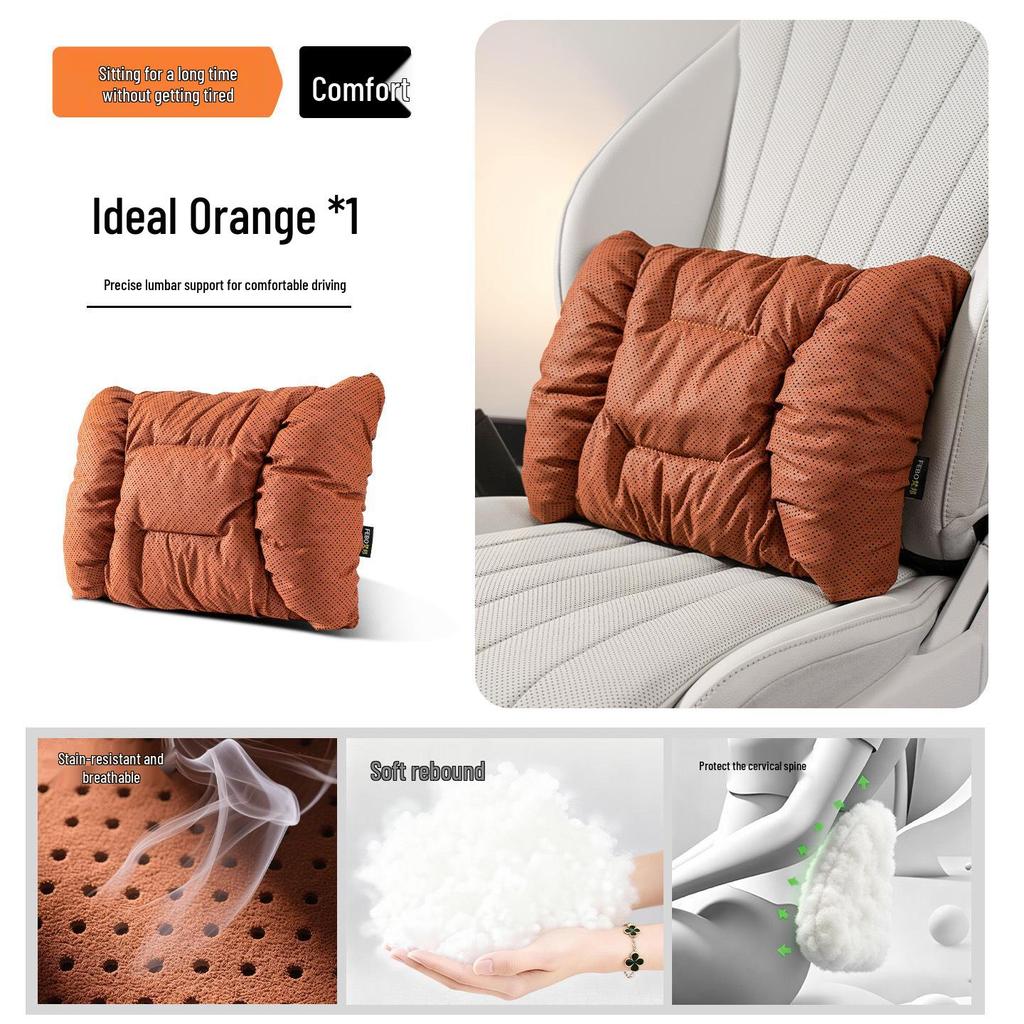 BMW Headrest Neck & Lumbar Support Pillow for New Car Models: 3 Series, 5 Series, X1, X3, X5, I3