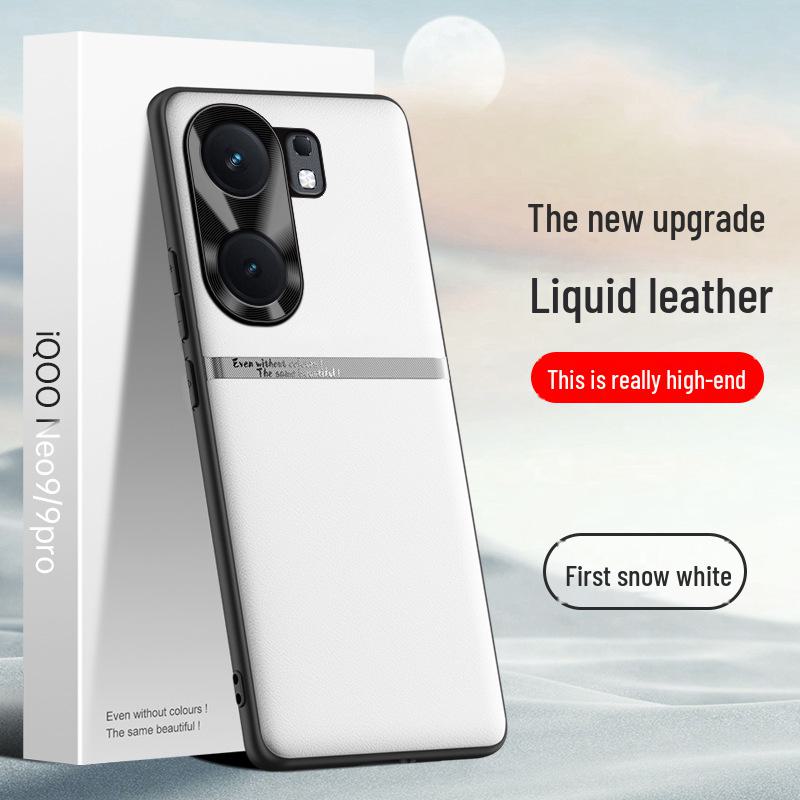 

Чехол для телефона iQOO Neo9 из жидкой кожи — защитный чехол от падений и обрастания, выполненный в виде цельного куска кожи. iQOO Neo9S Pro+
