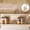 Pack Of 10pcs Brasses Shelf Railing Connectors For Wine Cabinet Glass Railings With Pre Drilled Holes And Screws