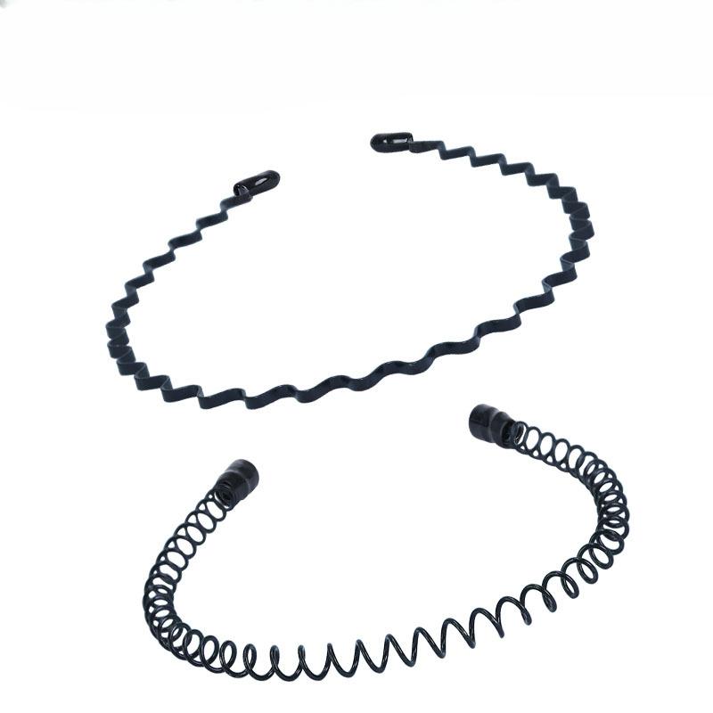 Men's and Women's Iron Hair Bands Headbands R Invisible Sports Back Hair Holes Wavy Hair Clips Magic Headwear
