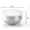 Ciotola Shimomura Kikaku 18cm con Coperchio in Contenitore Profondo per Cibo Temporaneo Facile Pane Acciaio Inossidabile Mama 42744 [Made Japan] Preparazione, Conservazione,