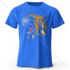 Environmentally Friendly Printed T-shirt, Soft and Breathable Round Neck Short-sleeved T-shirt, Unisex Casual Wear