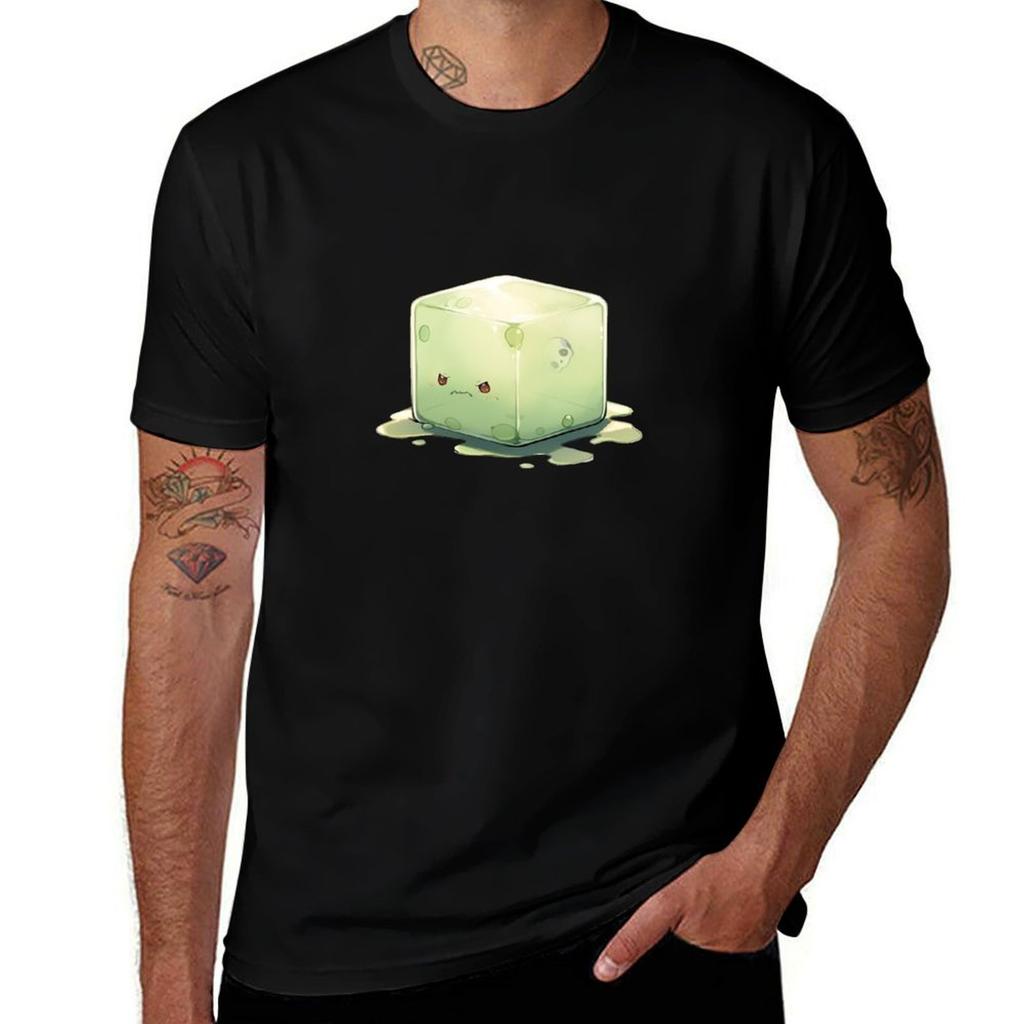 Grumpy Gelatinous Cube Cuteaf Tshirt Antipilling Casual Tshirt